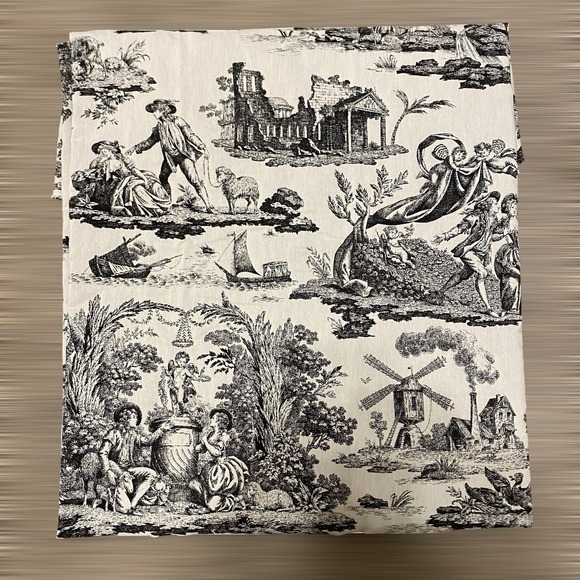 Waverly Other - Vintage Fabric Waverly Rustic Life Toile County Scen French 2 Yd x57" Upholstery